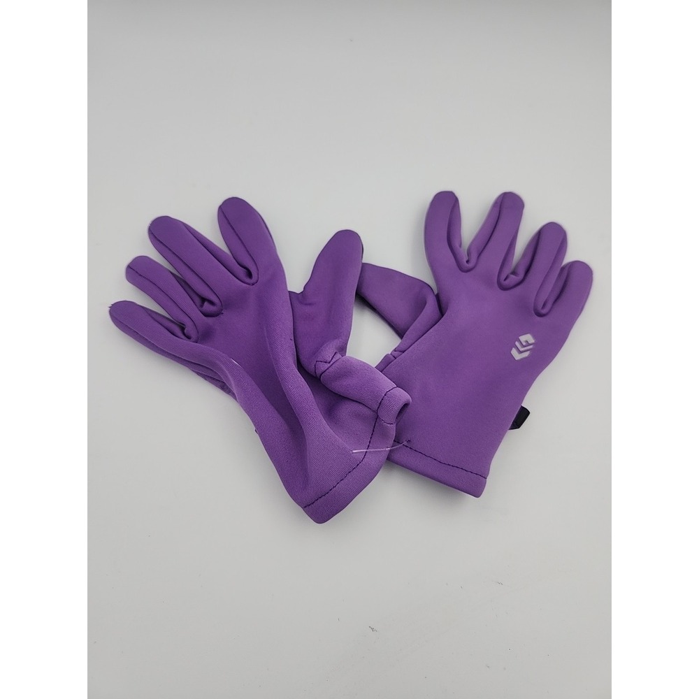 Free Country Knit Lined Gloves Purple Size S/M
